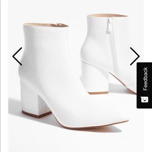 Nasty Gal White Here Ankle Boots
